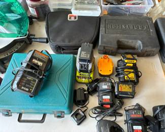 Tools and battery chargers