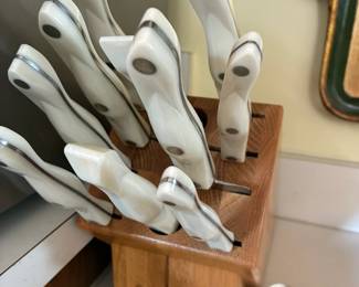 Cutco knife set of 10 with block