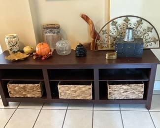Wood console