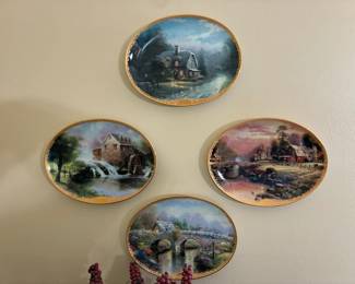 Thomas Kinkade "Lamplight Village" collector's plates