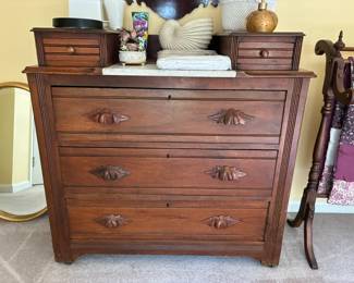 Victorian Eastlake walnut dresser