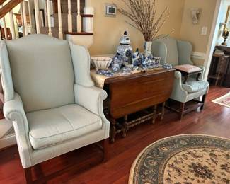 Two wingback chairs