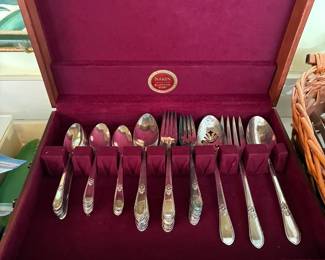International Silver "Adoration" silverplate 55 piece set