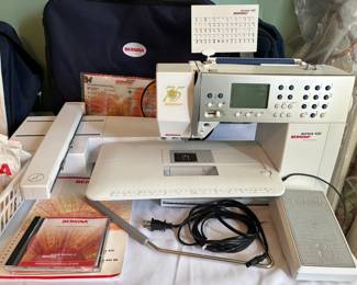 Bernina Aurora 430 computerized sewing machine with cases and accessories