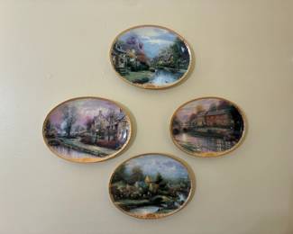 Thomas Kinkade "Lamplight Village" collector's plates