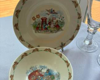 Bunnykins Plate and Bowl