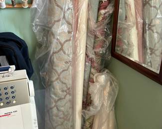 Rolled upholstery and drapery fabric