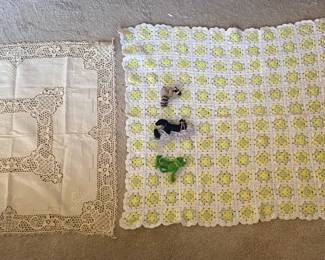 Crochet Blanket And Table Runner