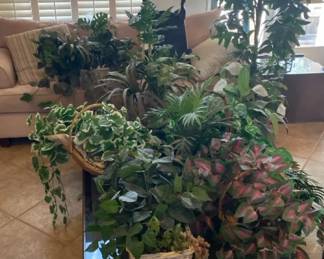 Variety Of Faux Greenery .