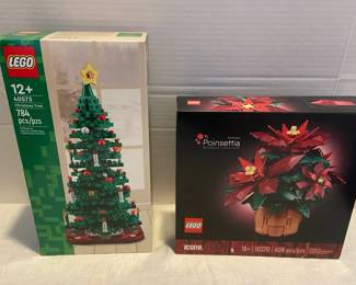 Lego Poinsettia And Christmas Tree