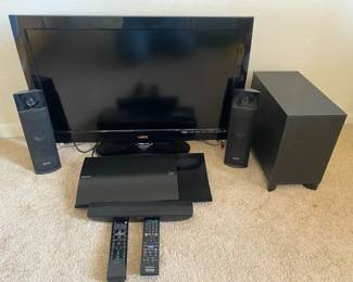 32 Vizio Tv And Sony Blue rayDVDReceiver