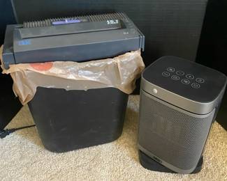 Space Heater And Paper Shredder