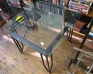Glass coffee table