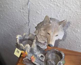 Wolf statue