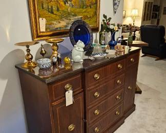 Great sideboard with glass top