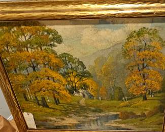 Oil painting by Nina M. Thomson