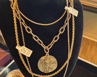 14k Necklace, Sterling Necklace