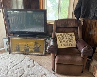 Recliner, Framed Ship Wall Art