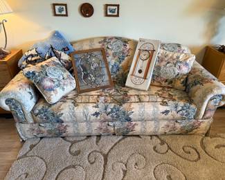 Vintage Furniture, Area Rug, Wall Decor, Framed Stained Glass