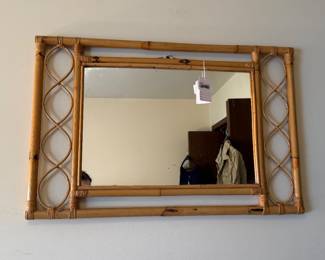 Idea Rattan Bamboo Mirror