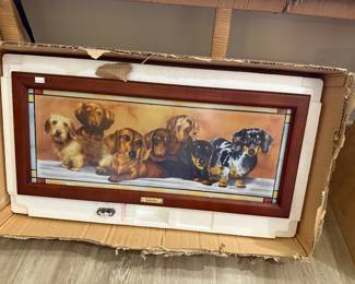 Dachshund Stained Glass