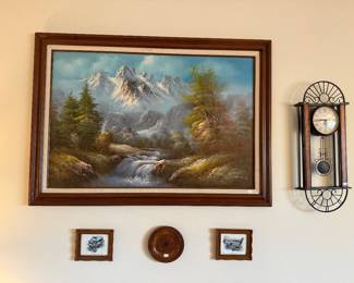 Framed Art, Wall Clock