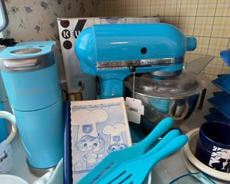 Blue KitchenAid Mixer 