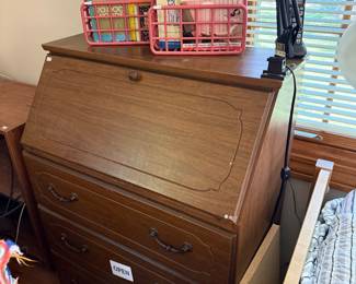 Vtg Secretary Desk 