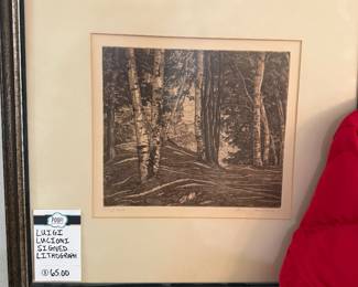 Luigi Lucioni Signed Lithograph 