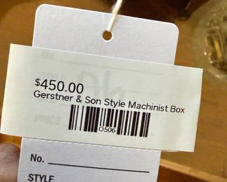 Gerstner & Son Style Machinist Box 