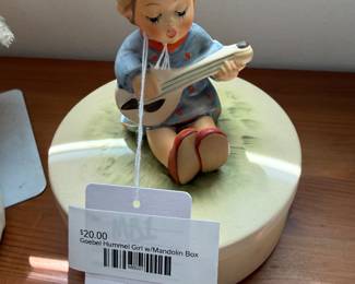 Goebel Hummel Girl w/ Mandolin Box