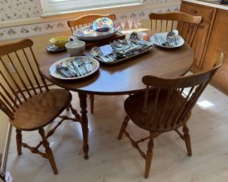 Wooden Table & Chairs 