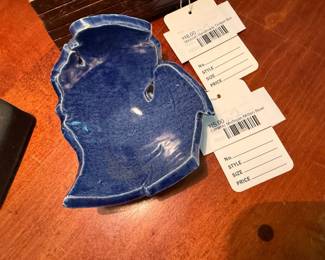 Ceramic Michigan Mitten Bowl, Mexican Handmade Trinket Box 