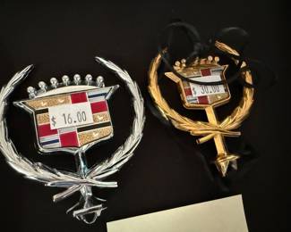 Vtg Cadillac Hood Ornaments 