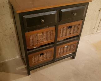 Dresser with some wicker drawers
