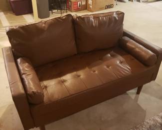 Leather Love seat