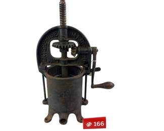 Enterprise Manufacturing Co Philadelphia 2079 Lard Fruit Press *NS