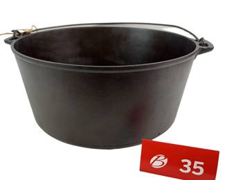 Griswold Erie #8 836 Large Campfire Stew Pot + Handle