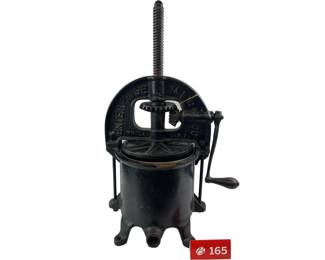 Enterprise MFG Co Philadelphia 2092 Lard Fruit Press Wood Handle Crank *S