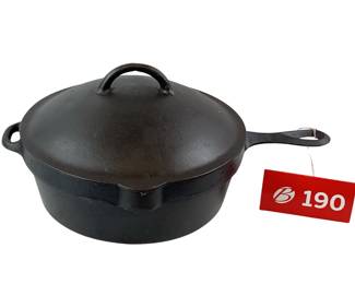 Wood #7 Marked On Bottom Chicken Fryer *NS