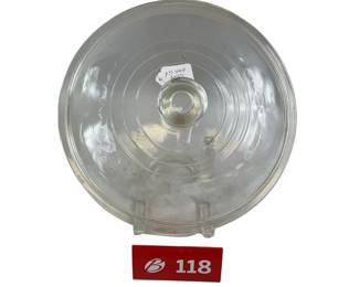 12" Wagner Ware Glass Lid For Cast Iron Pot