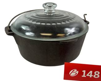 5 Quart Wagnerware Dutch Oven Glass Lid *NS