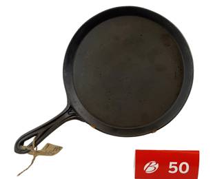 Pre 1890s 7 On Handle Gate Mark Heat Ring Griddle *S