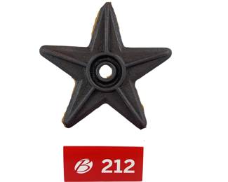 5 Point Cast Iron Building Star *S