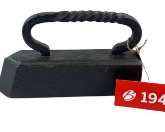 Cast Iron Blackened Doorstop Iron Shape