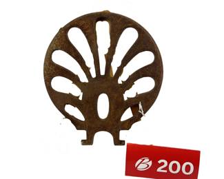 Stove Plate 518 60 Shell Design Cast Iron *NS