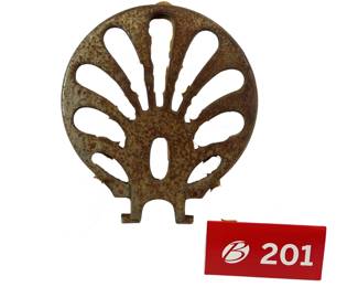 Stove Plate 518 60 Shell Design Cast Iron *NS