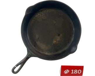 8 On Handle A On Bottom Double Pour Cast Iron Skillet *NS