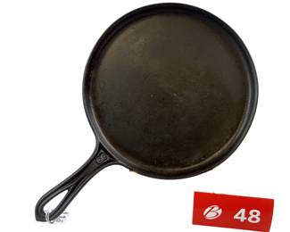 Pre 1890s No Name 8 On Handle Gate Mark Heat Ring Griddle *NS