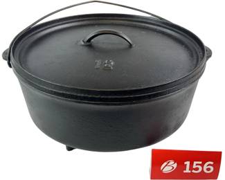 12 3 Footed Cast Iron Dutch Oven *NS